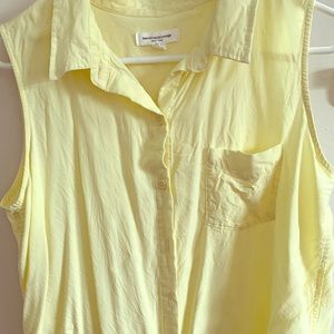 Yellow summer crop shirt